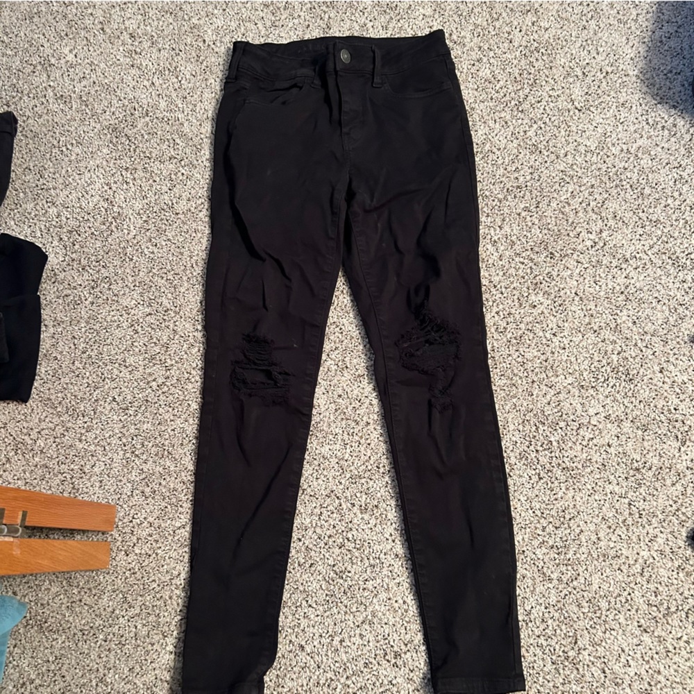 American eagle next level stretch skinny mid rise jean